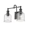 Z-Lite Bryant 2 Light Vanity, Matte Black And Clear Seedy 734-2V-MB - alternate 1